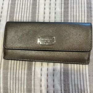 MICHAEL Michael kors gunmetal wallet